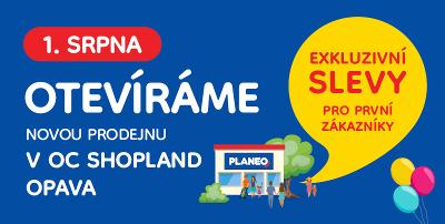 Dne 1. 8. otevíráme prodejnu v OC Shopland Opava